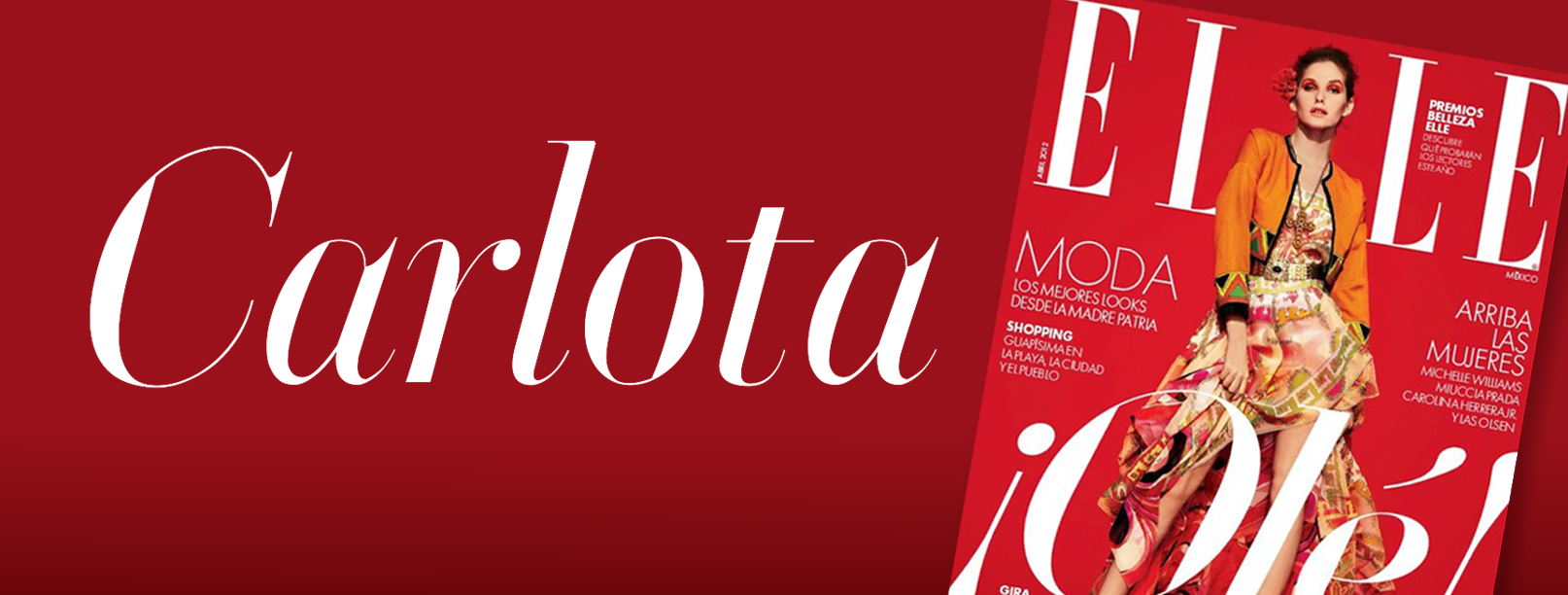 carlota custom font for Elle México