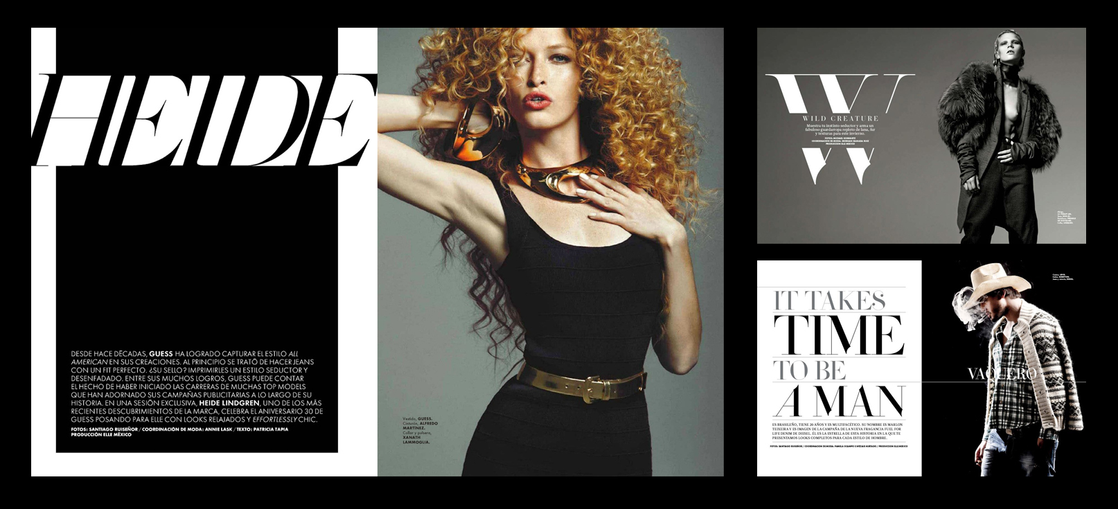 Carlota custom font Elle Magazine in use