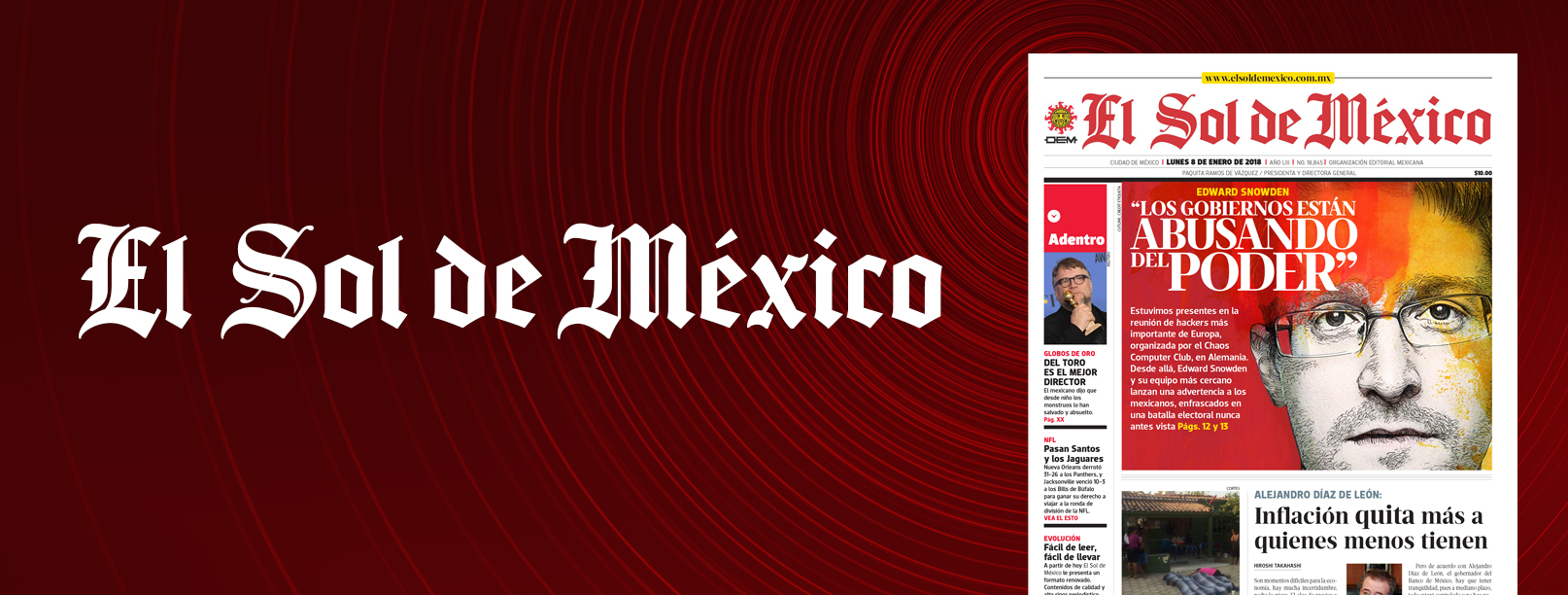 el sol de México custom typeface